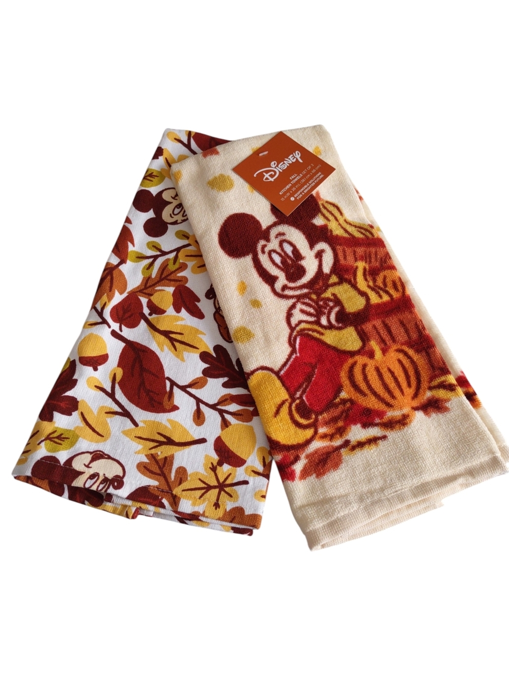 Disney Fall Mickey Minnie 2 Pack Kitchen Towels